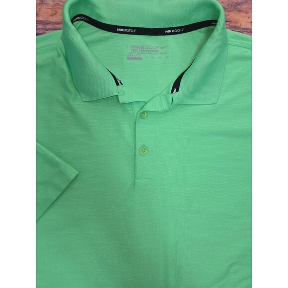 Nike Golf Tour Performance Dri-Fit Men’s Polo XL Green - Picture 4 of 8